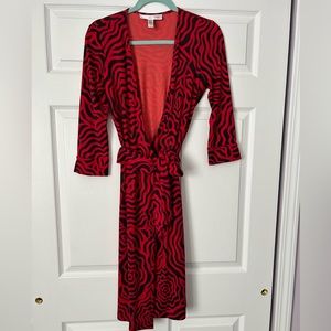 DVF SILK WRAP DRESS-VINTAGE